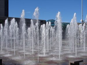 The Crown Center fountains