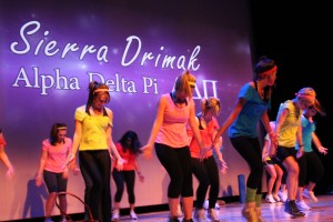 Sierra Drimak and Alpha Delta Pi dancing 