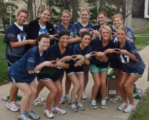 Alpha Delta Phi at the Roo Race event for Greek Week 2011.