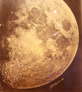 A photograph, dating from the 1800s, from the Nelson-Atkins Museum of Art’s ‘Heavens’ exhibit, was taken using a telescope and primitive camera.