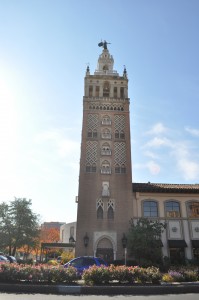 A small-scale replica of Seville’s Giralda Tower was added to the Plaza in the late 1960s. Seville was the prototype for the Plaza’s architecture and is one of Kansas City’s sister cities.