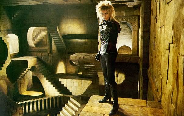Jareth the Goblin King hides Toby away in this M.C. Escher inspired room that defies reality.