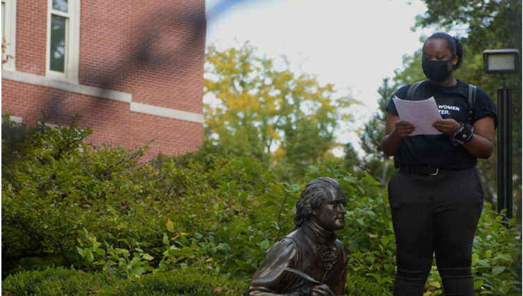MU students once again call for removal of Thomas Jefferson statue