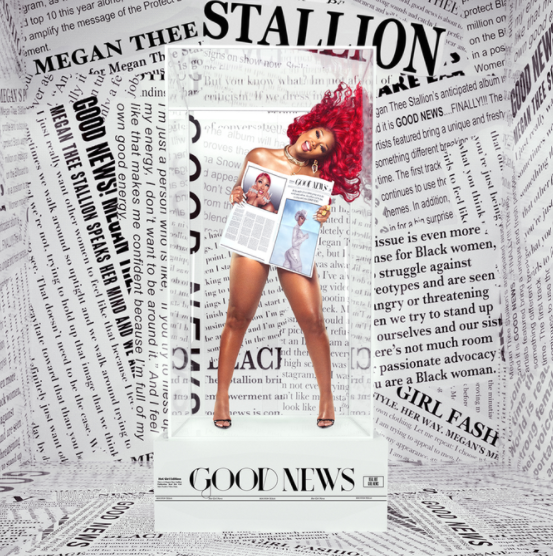 Megan+Thee+Stallion+released+her+debut+studio+album+%E2%80%9CGood+News%E2%80%9D+on+Nov.+20.+%28Genius%29