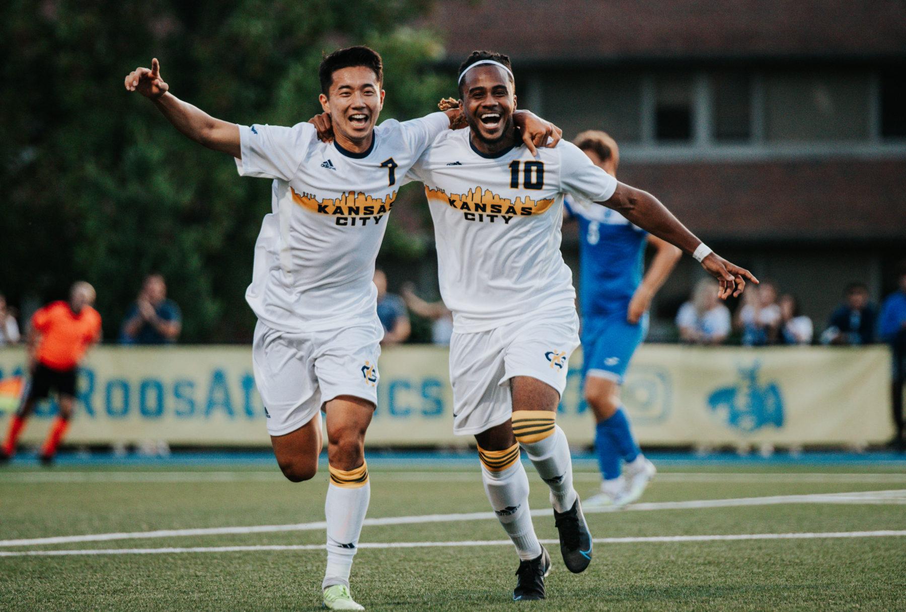 With+an+assist+from+Christian+Koffi+and+goal+by+Kazuki+Kimbura%2C+Roos+win+2-1+against+Rockhurst+University.