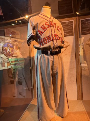 Kansas City Monarchs jersey on display at the Negro Leagues Baseball Museum. Photo by Jarrod McDaniel