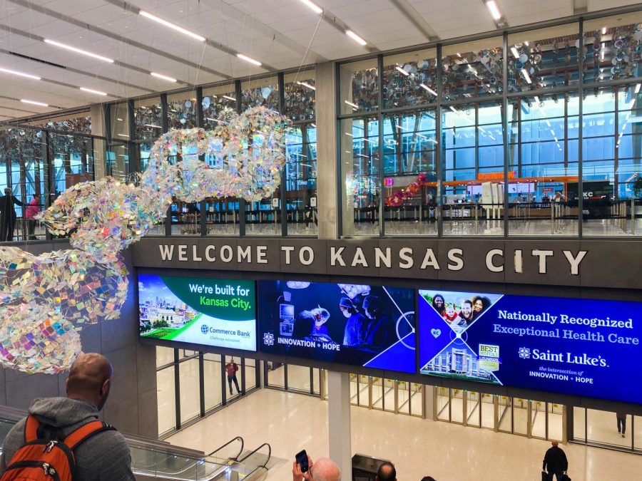 Vistors get a little of the KC experience before they even leave the airport.