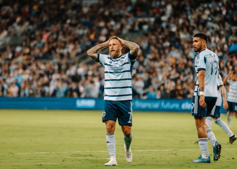 Sporting+Kansas+City+player+Johnny+Russell+in+disbelief.