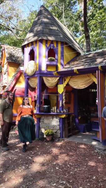 A shop at the festival.