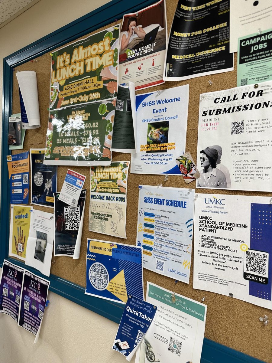 Events and local information can be found on bulletin boards across campus. 