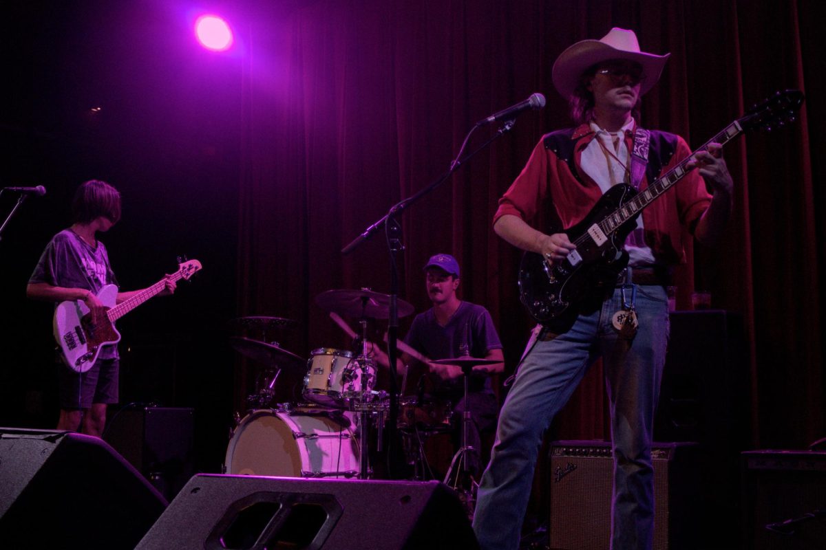 Lawrence, Kansas based psychedelic cowpunk band, Captain Howdy and the Sunset Serenaders, performing at the recordBar on Aug. 3.