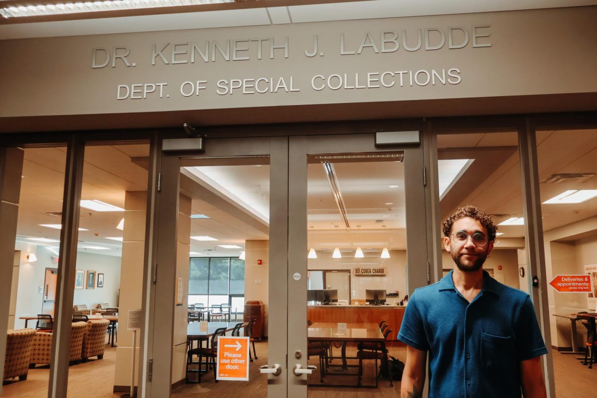 Anthony Labat at the LaBudde Special Collections.