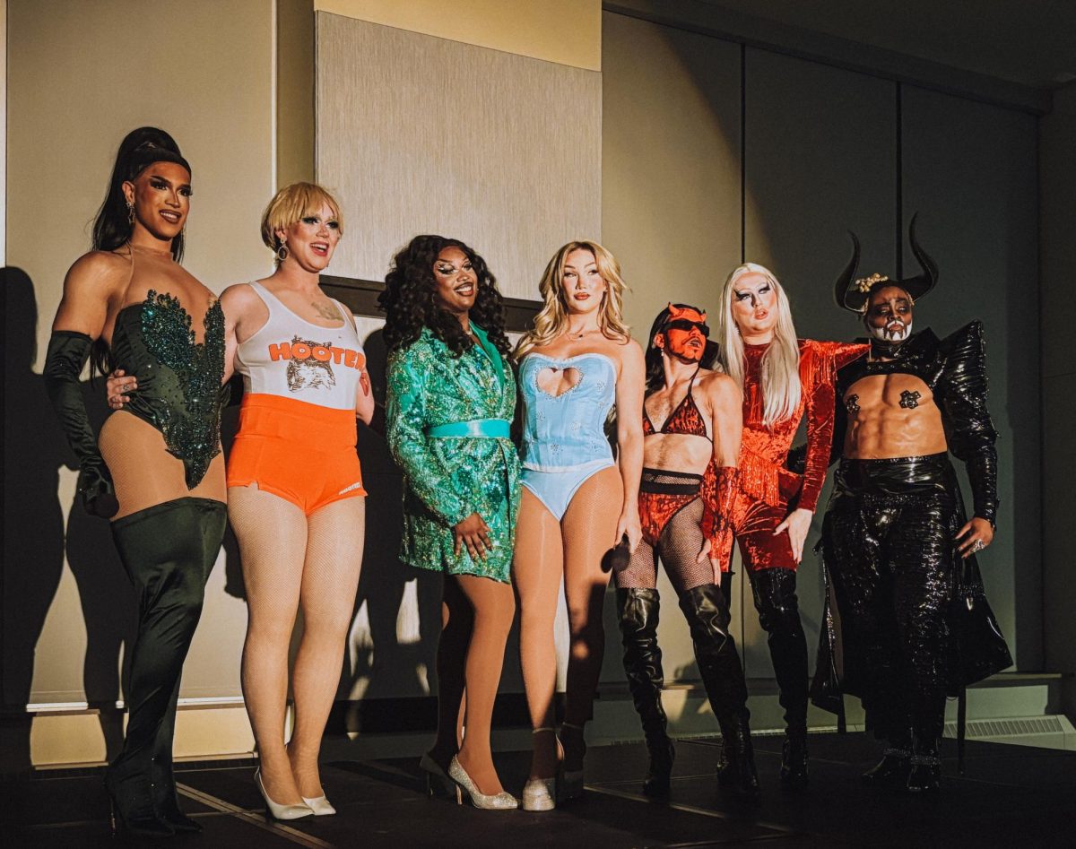 Drag performers posing after the show.