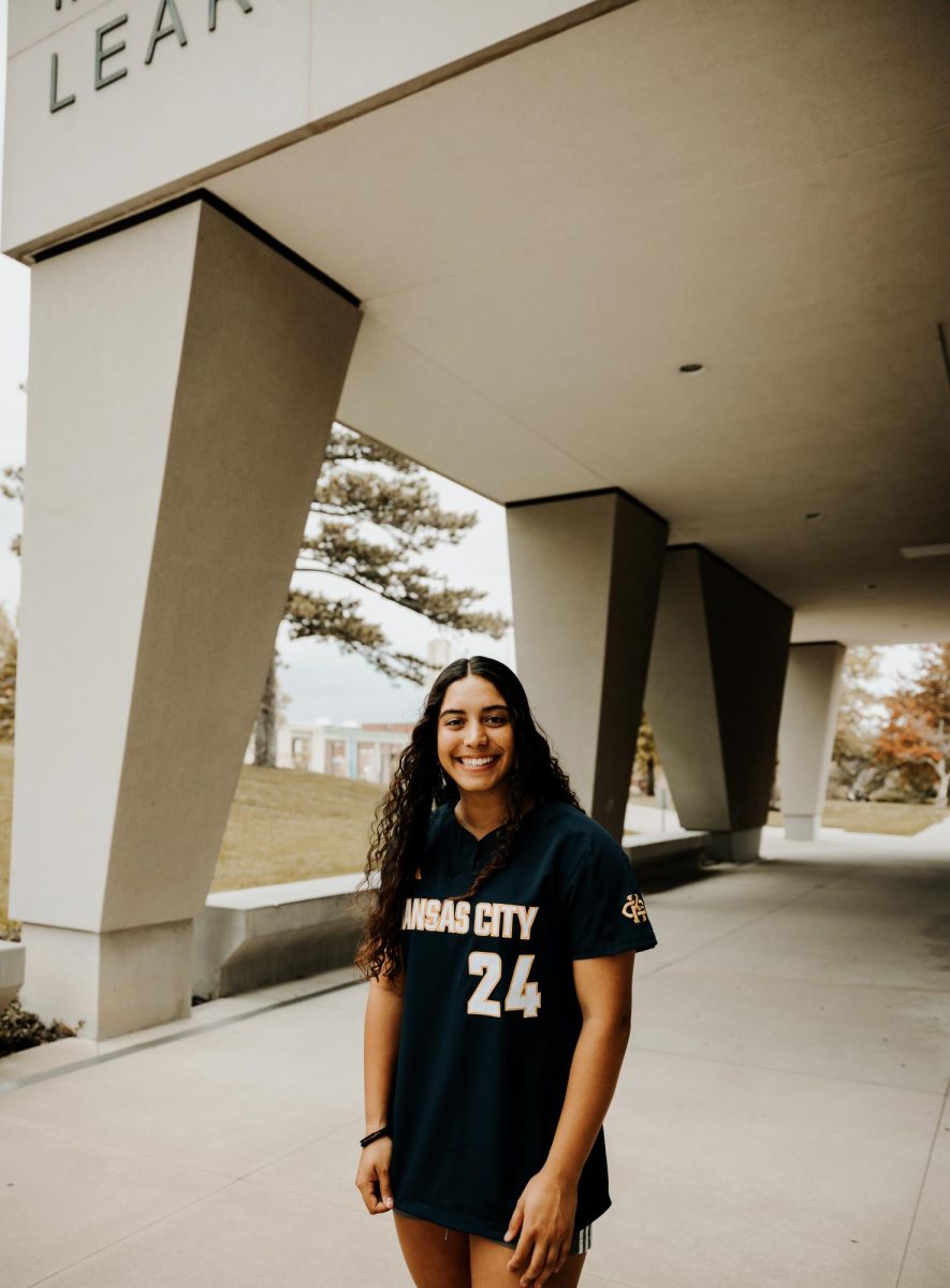 Lexi Smith at the Miller Nichols Library. 