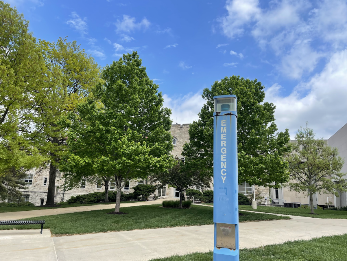 Emergency Alert pole located in the Quad. 