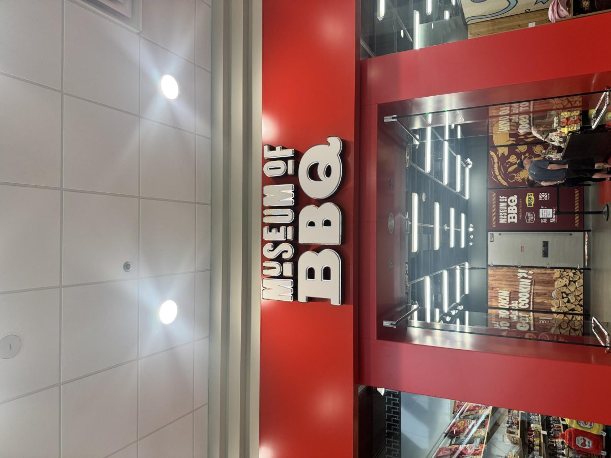 Store front of museum.