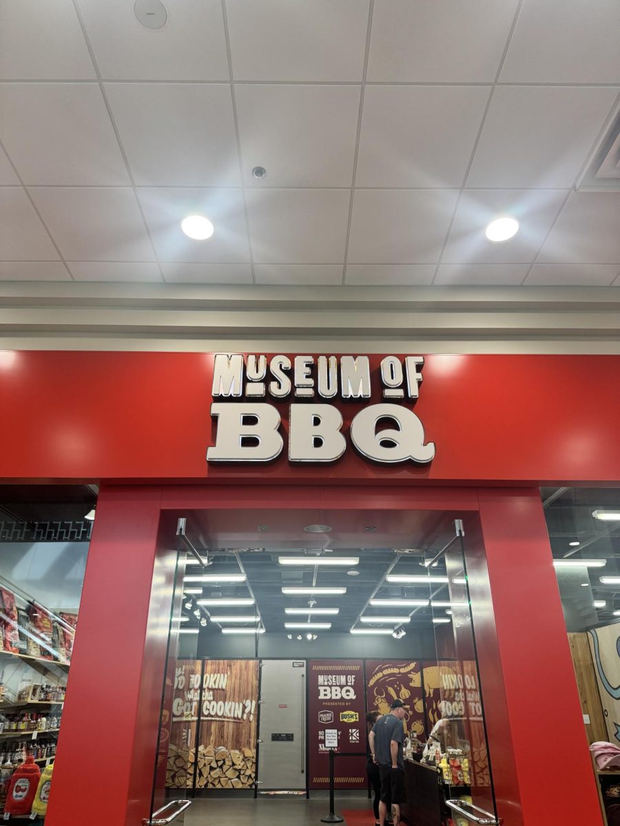 Store front of museum.
