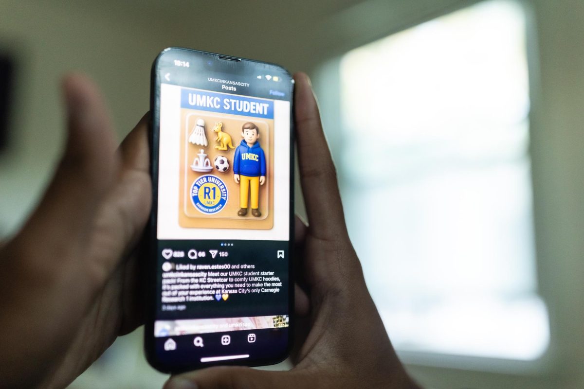 Posted last Friday, the post features small AI generated students alongside hoodies, a kangaroo, the streetcar, and more KC-themed landmarks. 

