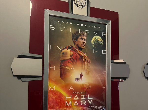 Project Hail Mary movie poster showing Ryan Gosling, who gives a strong performance as Grace. He plays the character as nervous, funny, and very human, which makes the story easier to connect with. 