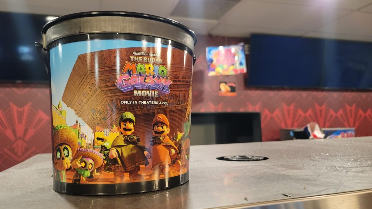 The last available Mario-themed tub up on display. A finite remnant of the film's record breaking weekend.