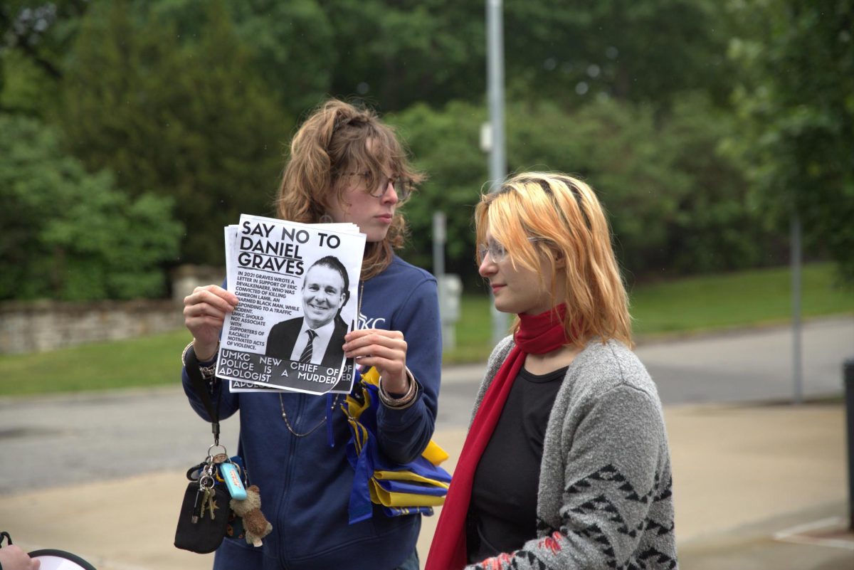  Students at the “Say No to Daniel Graves” entered the UMKC Police Department, demanding to speak to Chief Daniel Graves. 